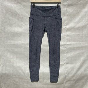 Athleta High Rise Space Dye Chaturanga to Town Leggings 479049 Gray Size Medium